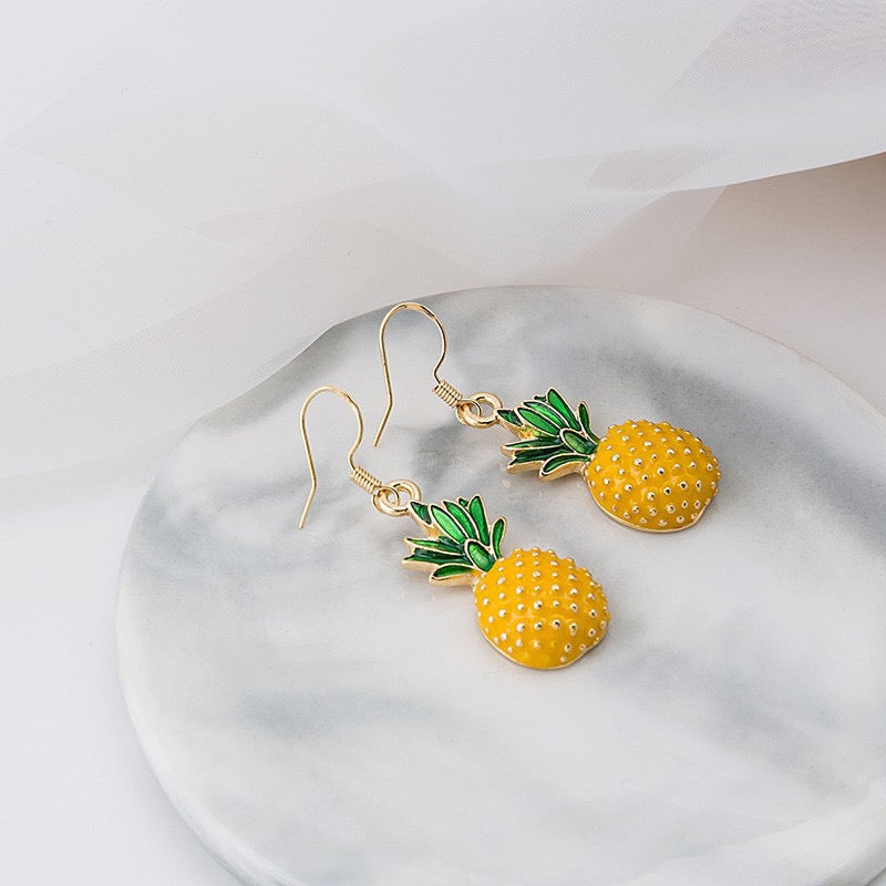 Cute Pineapple Drop Earrings